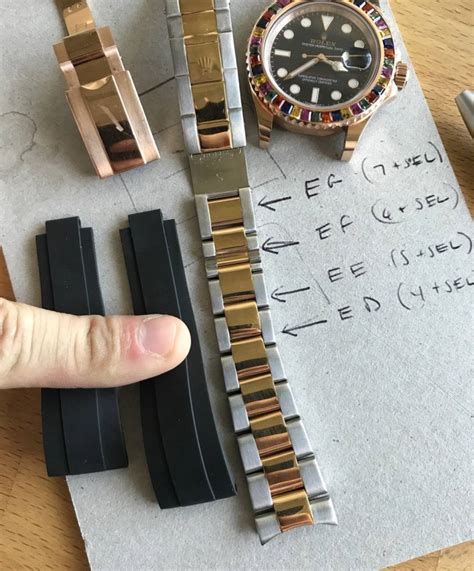 how to make rolex strap smaller|rolex oysterflex band size.